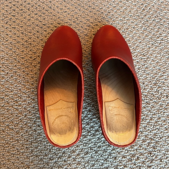 BONA DRAG No. 6 New School Leather Clog Red 38, US 7.5 - Picture 7 of 8